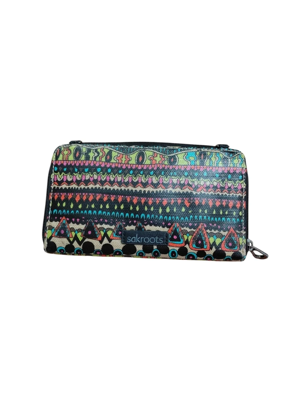 Sakroots Set Of Multicolor Boho Shoulder Bag and Matching Wallet